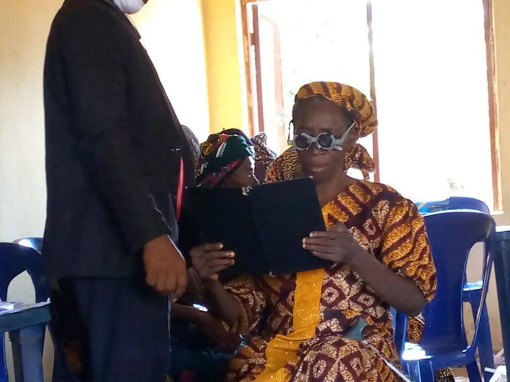 Vision testing for elderly community member